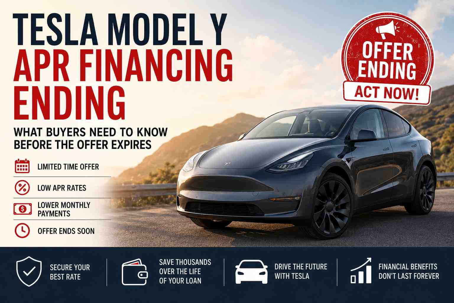 Tesla Model Y APR Financing Ending